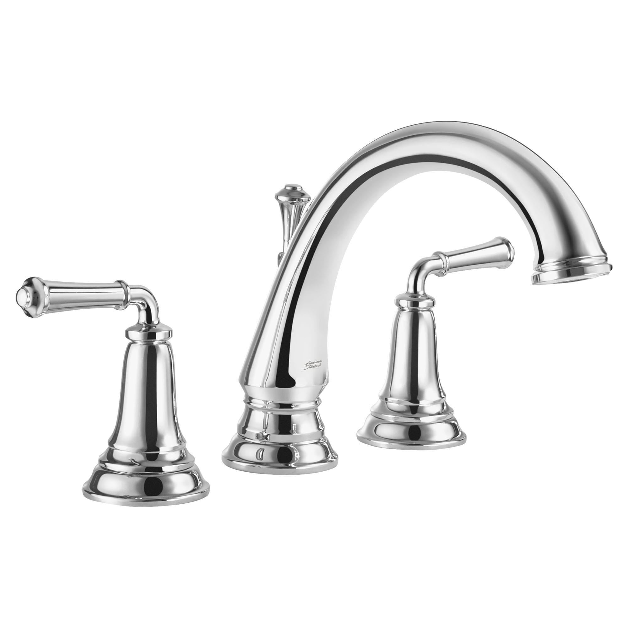 Delancey Bathtub Faucet With Lever Handles for Flash Rough In Valve CHROME